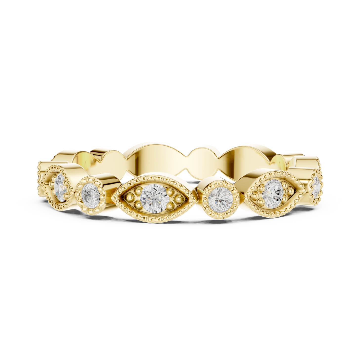 Mixed Shape Lab Grown Diamond Eternity Ring