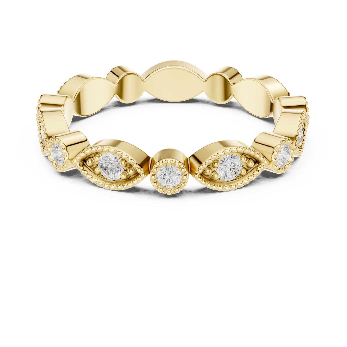 Mixed Shape Lab Grown Diamond Eternity Ring