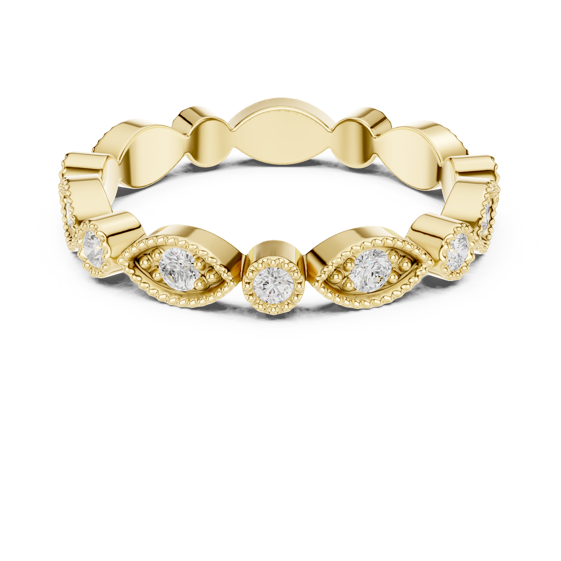 Mixed Shape Lab Grown Diamond Eternity Ring