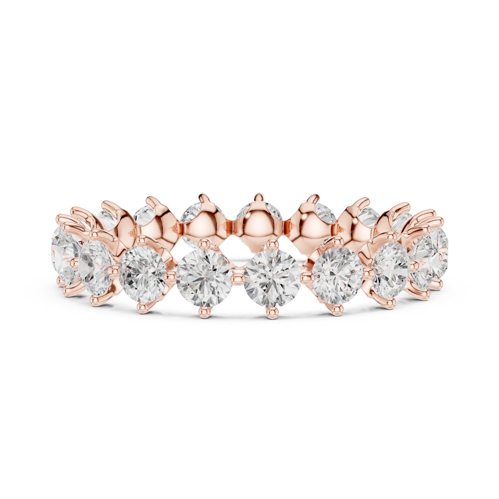Mixed Shape Lab Grown Diamond Eternity Ring
