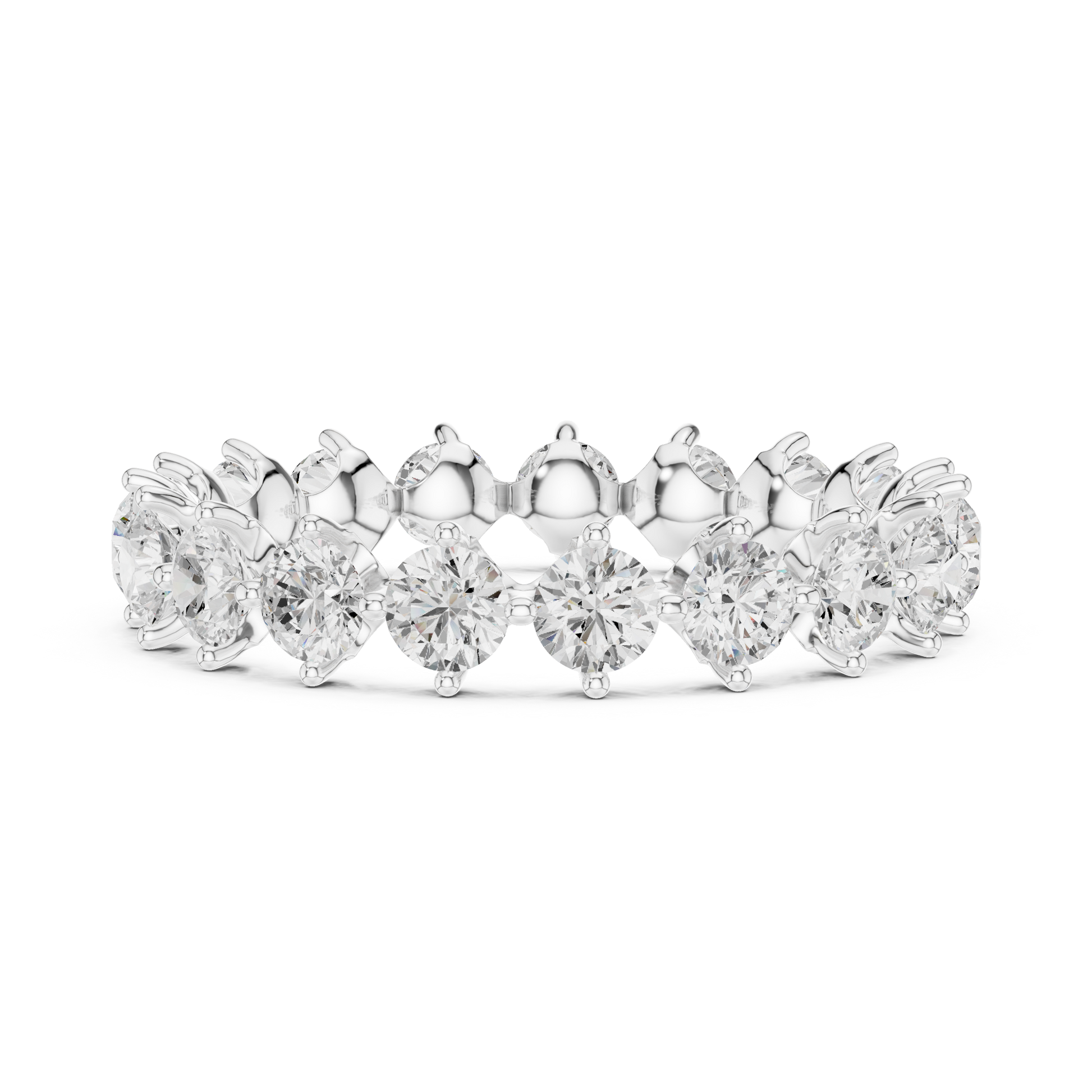 Mixed Shape Lab Grown Diamond Eternity Ring