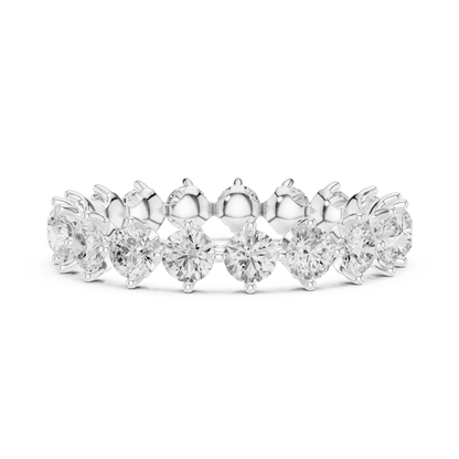 Mixed Shape Lab Grown Diamond Eternity Ring