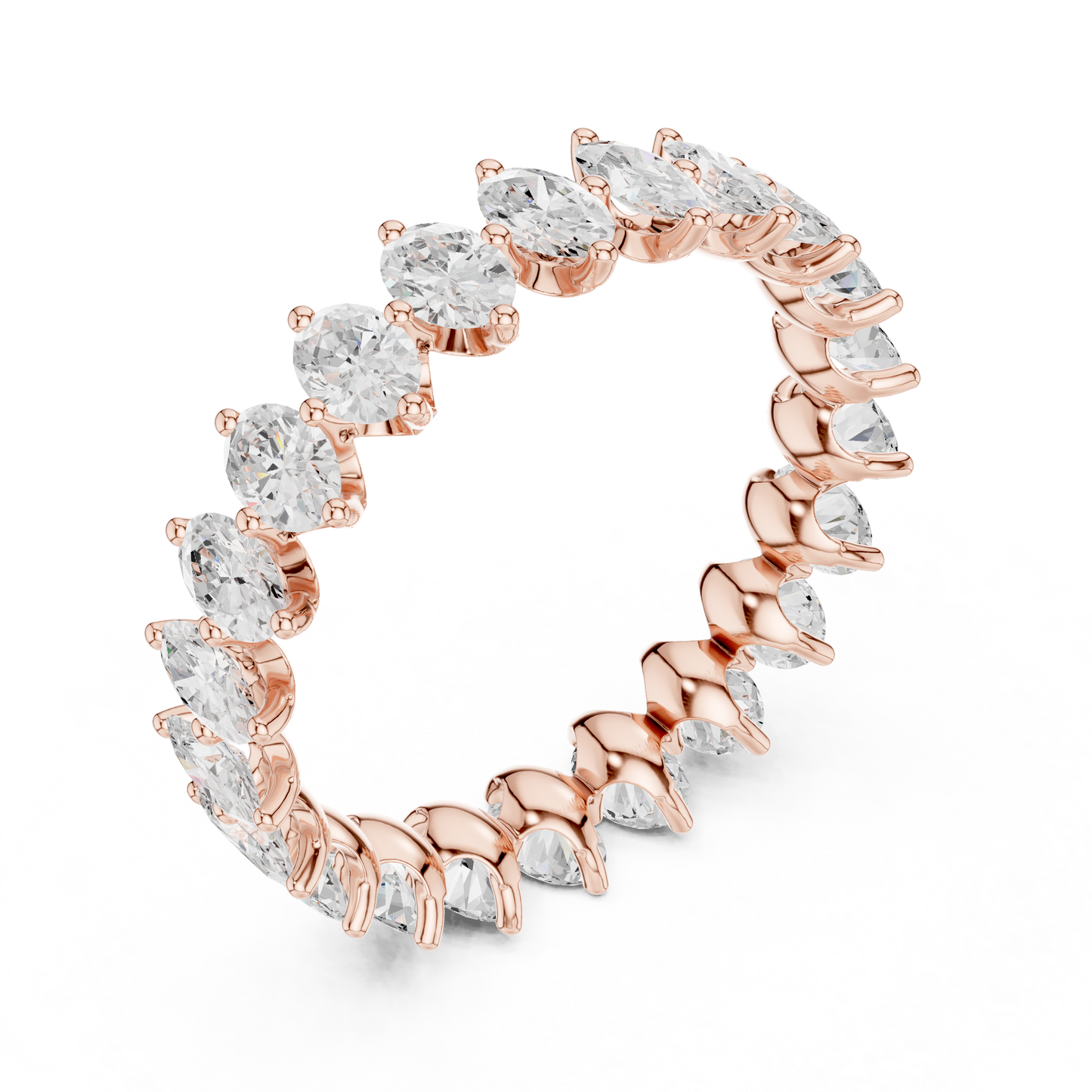 Mixed Shape Lab Grown Diamond Eternity Ring