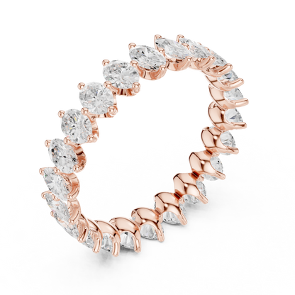 Mixed Shape Lab Grown Diamond Eternity Ring