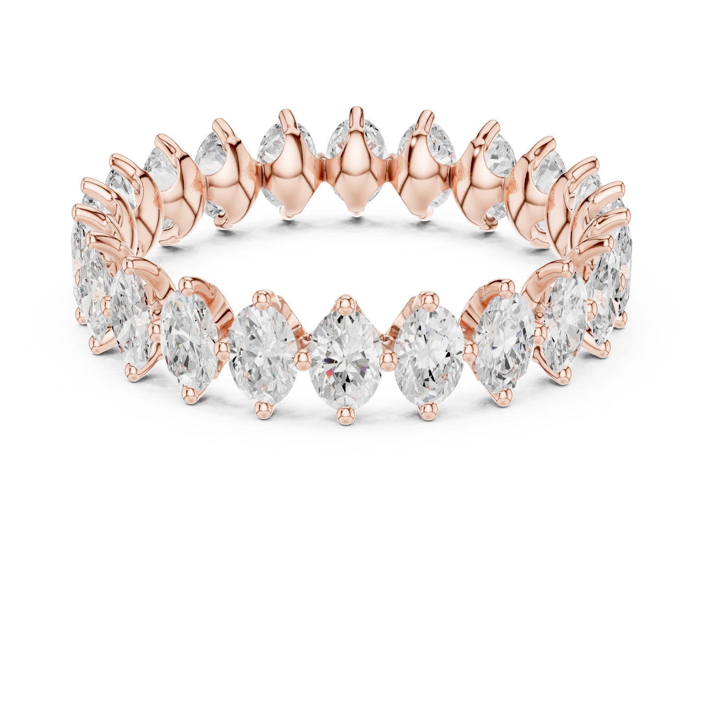 Mixed Shape Lab Grown Diamond Eternity Ring
