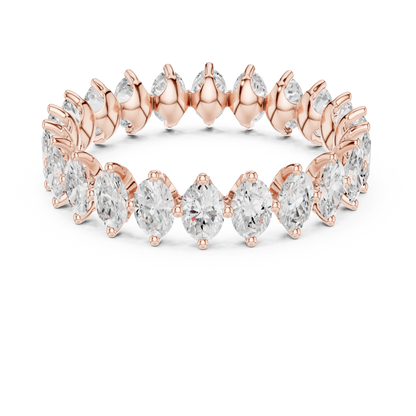 Mixed Shape Lab Grown Diamond Eternity Ring