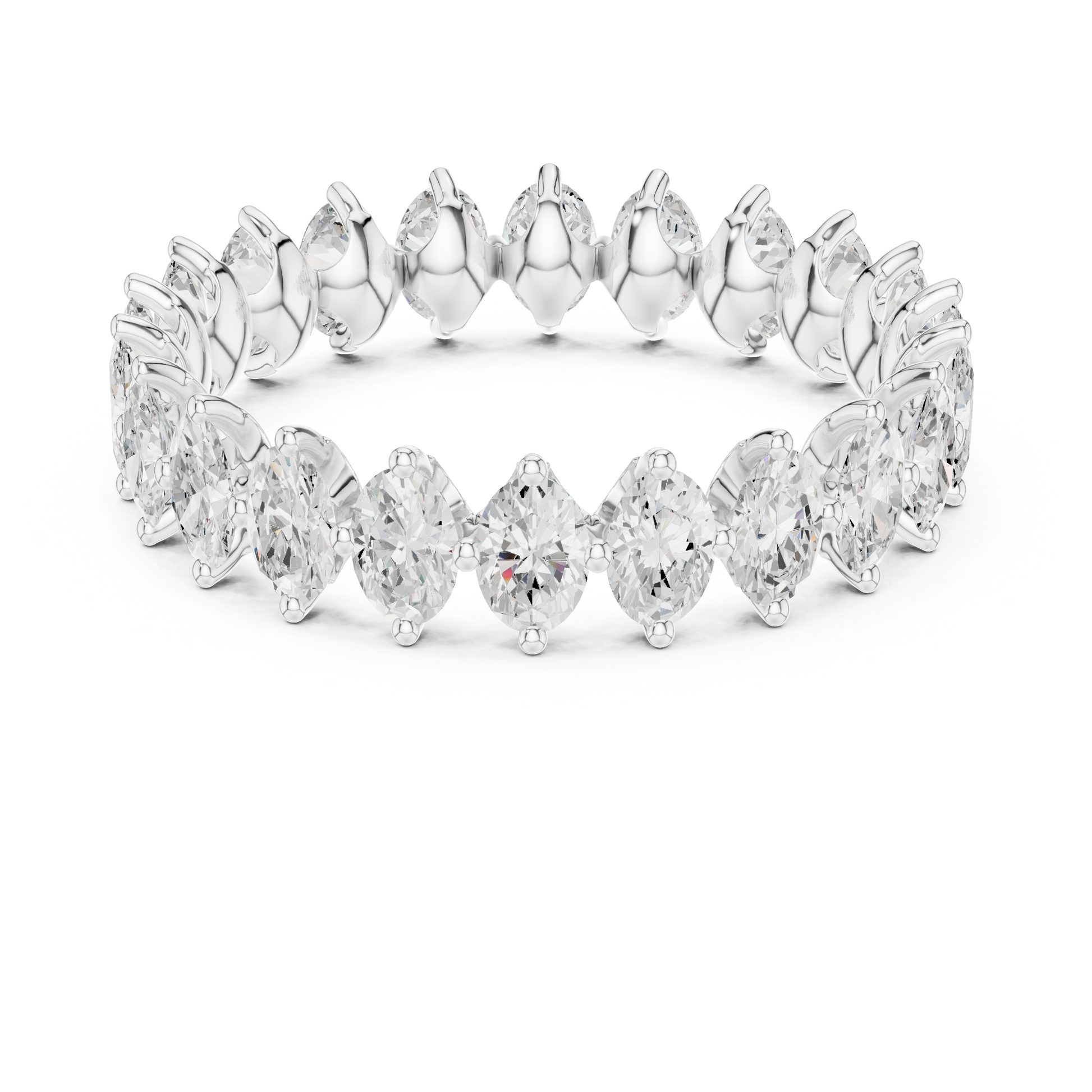 Mixed Shape Lab Grown Diamond Eternity Ring