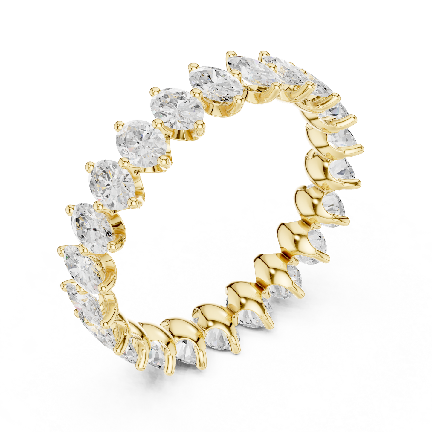 Mixed Shape Lab Grown Diamond Eternity Ring