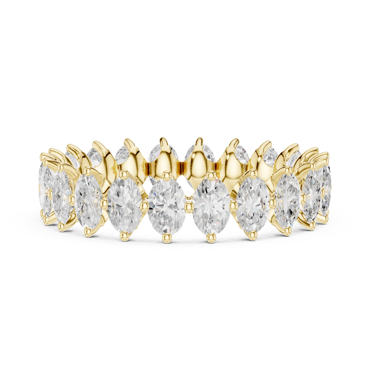 Mixed Shape Lab Grown Diamond Eternity Ring