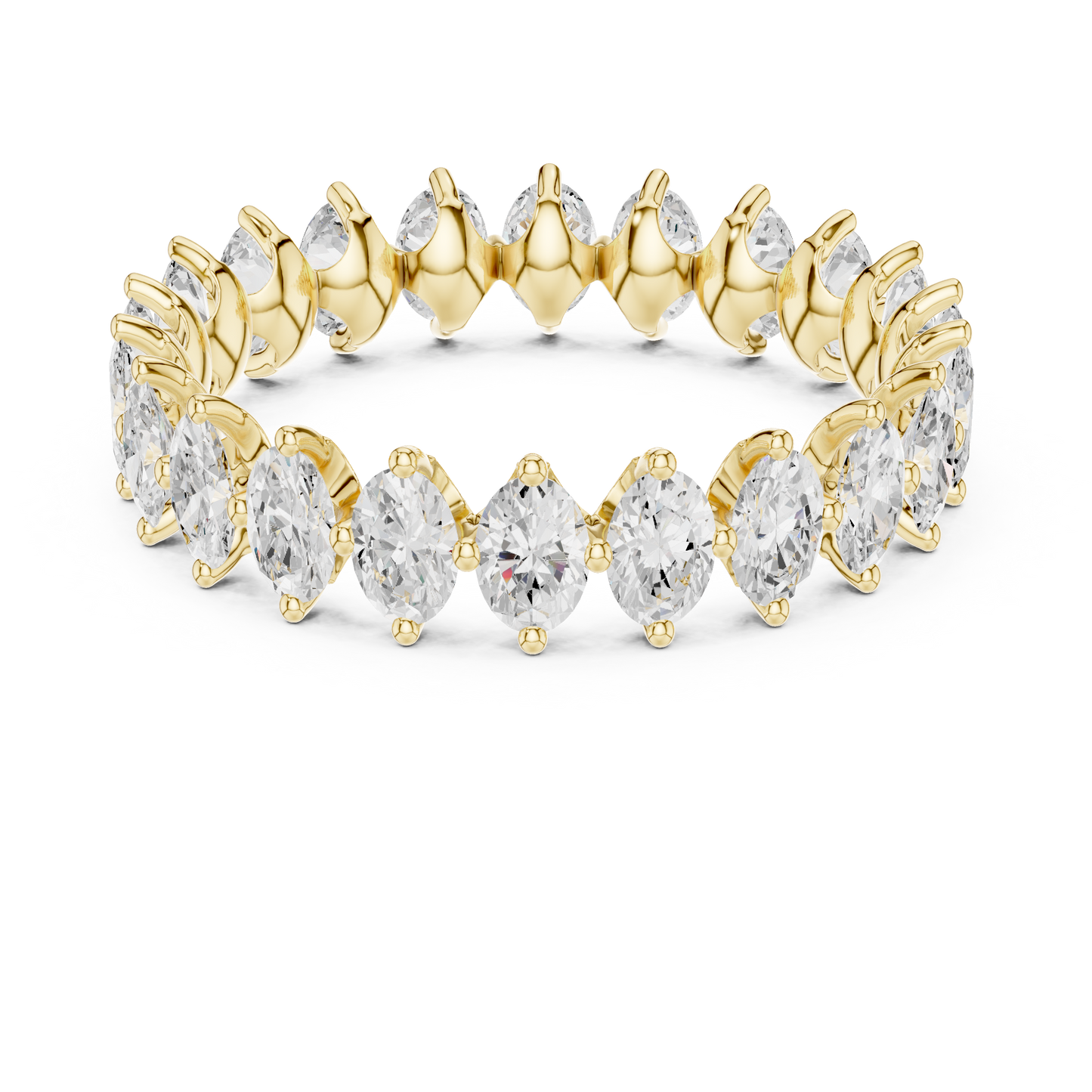 Mixed Shape Lab Grown Diamond Eternity Ring