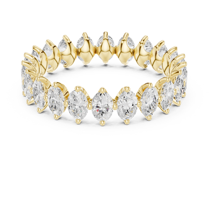 Mixed Shape Lab Grown Diamond Eternity Ring
