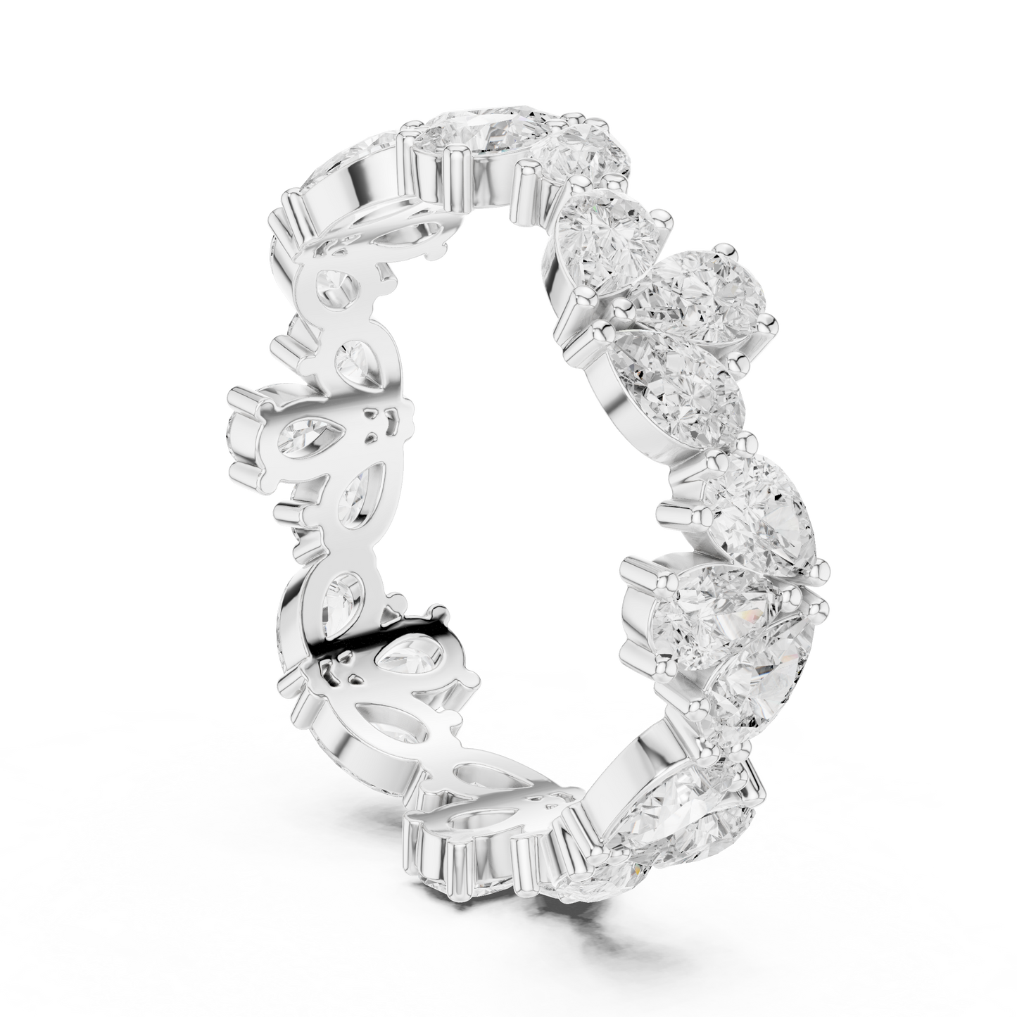 Oval Eternity Lab Grown Diamond Ring