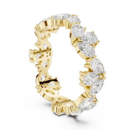 Oval Eternity Lab Grown Diamond Ring