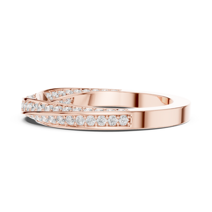 Round Pave Lab Grown Diamond Ring