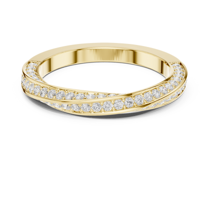 Round Pave Lab Grown Diamond Ring