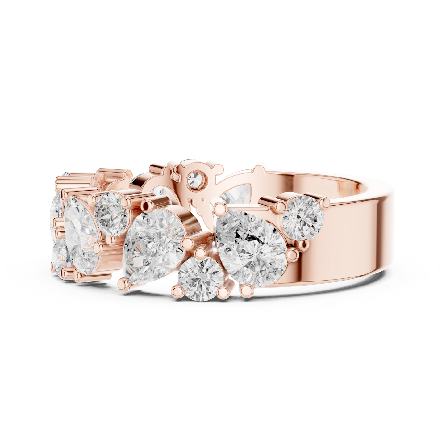Mixed Shape Lab Grown Diamond Halo Ring