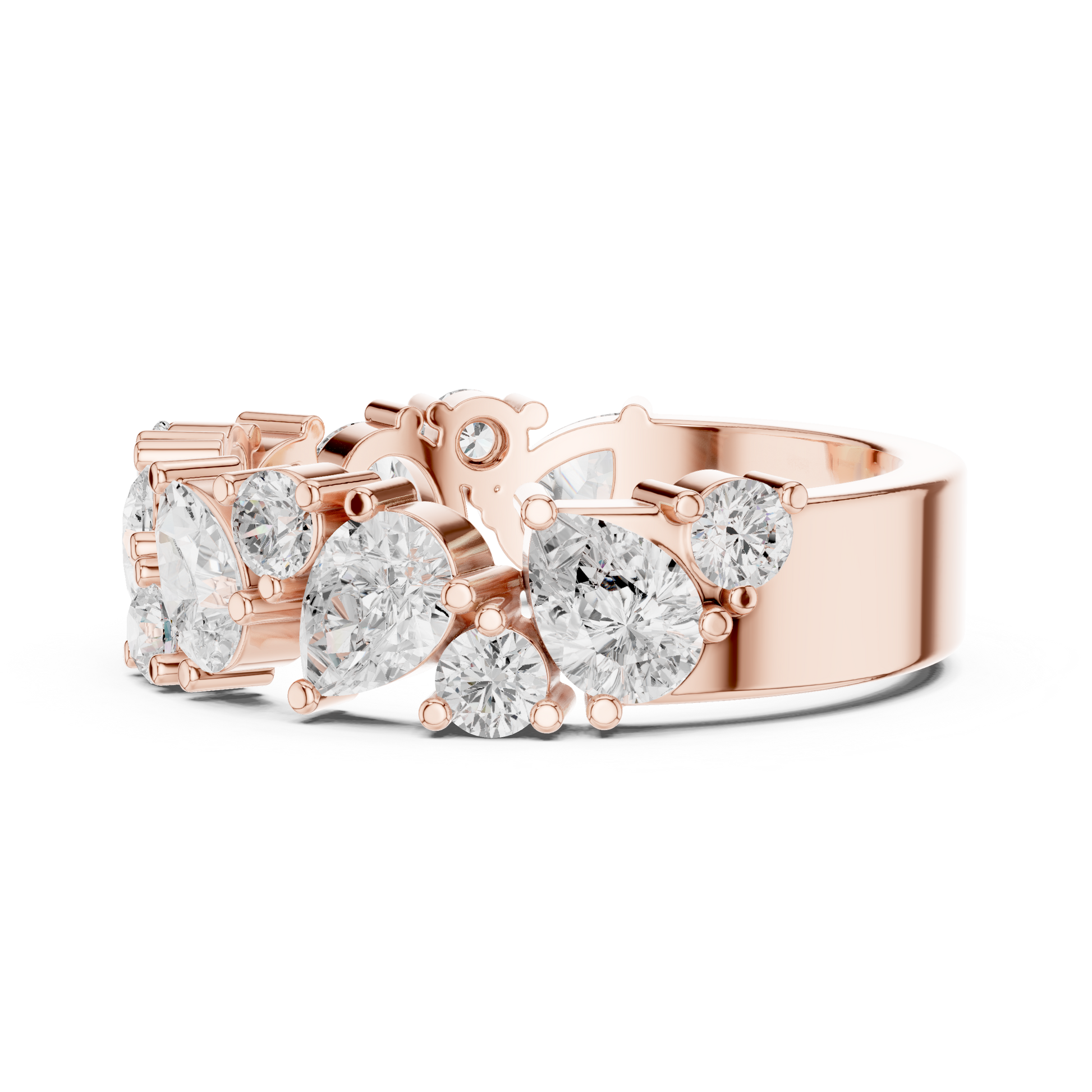 Mixed Shape Lab Grown Diamond Halo Ring