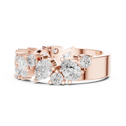 Mixed Shape Lab Grown Diamond Halo Ring