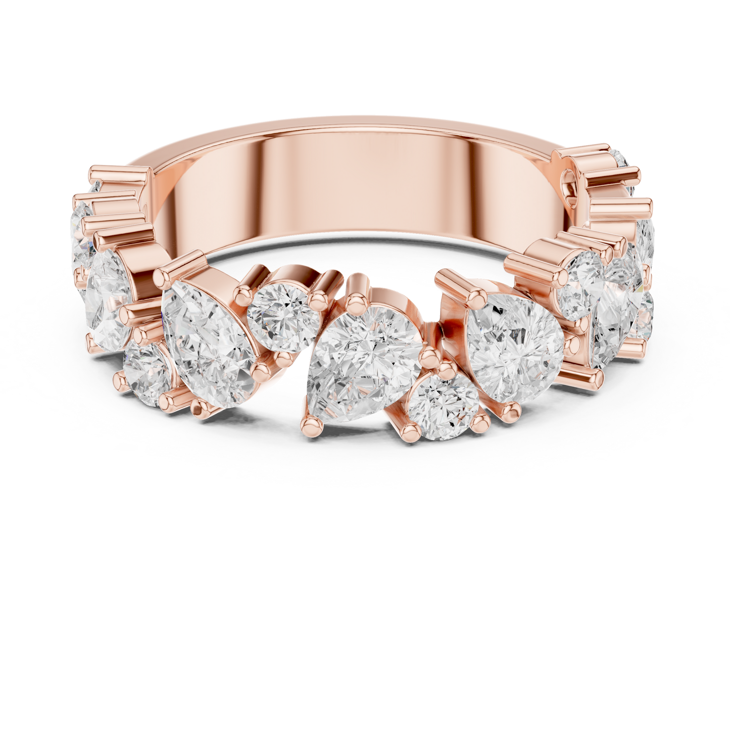 Mixed Shape Lab Grown Diamond Halo Ring