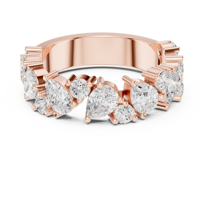 Mixed Shape Lab Grown Diamond Halo Ring