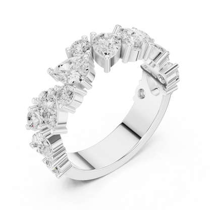 Mixed Shape Lab Grown Diamond Halo Ring