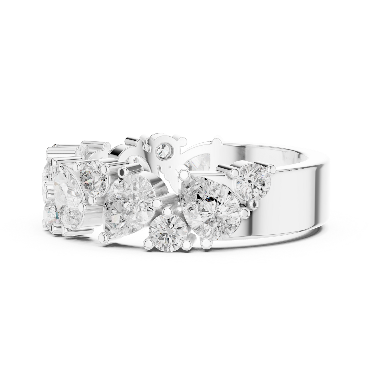 Mixed Shape Lab Grown Diamond Halo Ring