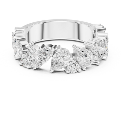 Mixed Shape Lab Grown Diamond Halo Ring
