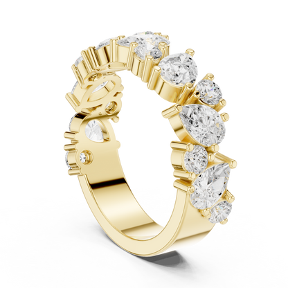 Mixed Shape Lab Grown Diamond Halo Ring