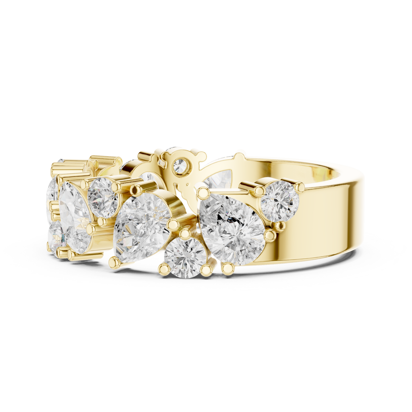 Mixed Shape Lab Grown Diamond Halo Ring