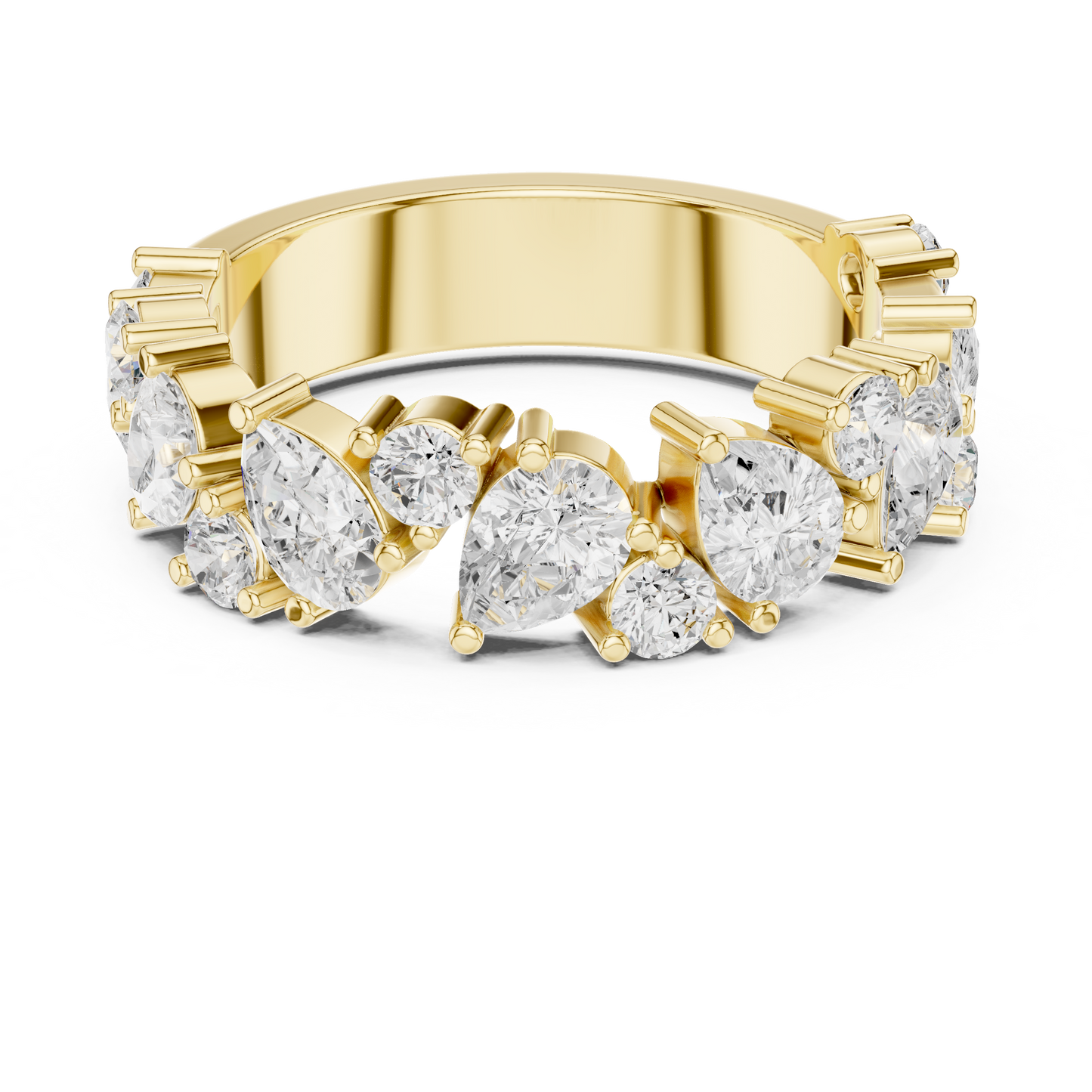 Mixed Shape Lab Grown Diamond Halo Ring