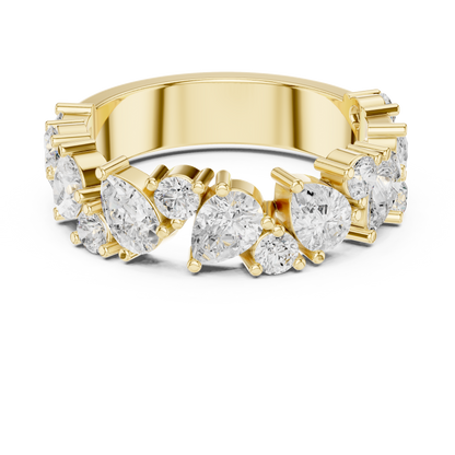 Mixed Shape Lab Grown Diamond Halo Ring