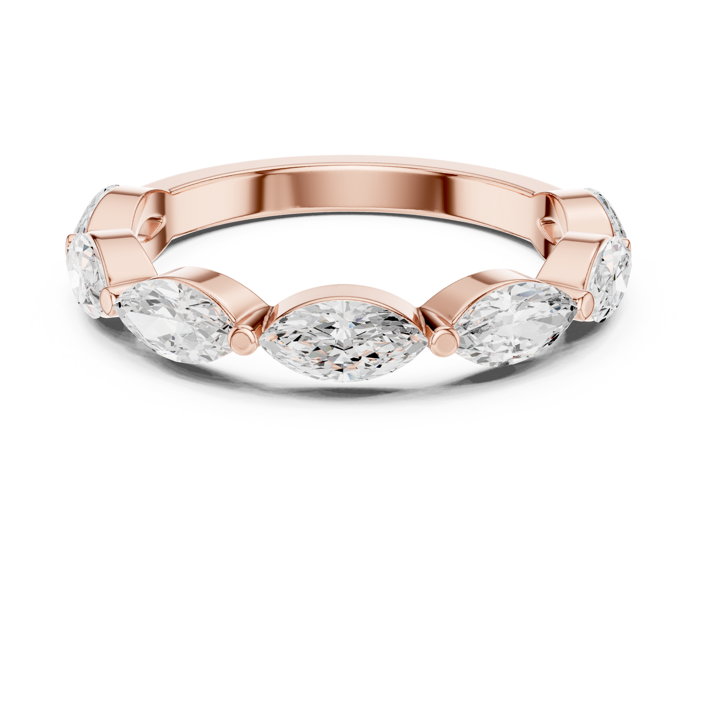 Mixed Shape Lab Grown Diamond Side Stone Ring