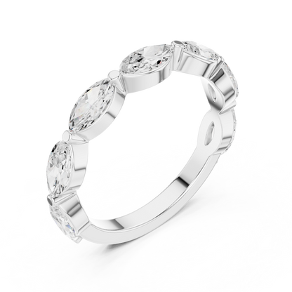 Mixed Shape Lab Grown Diamond Side Stone Ring