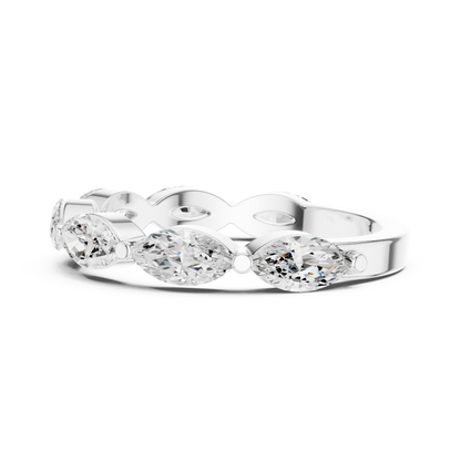 Mixed Shape Lab Grown Diamond Side Stone Ring