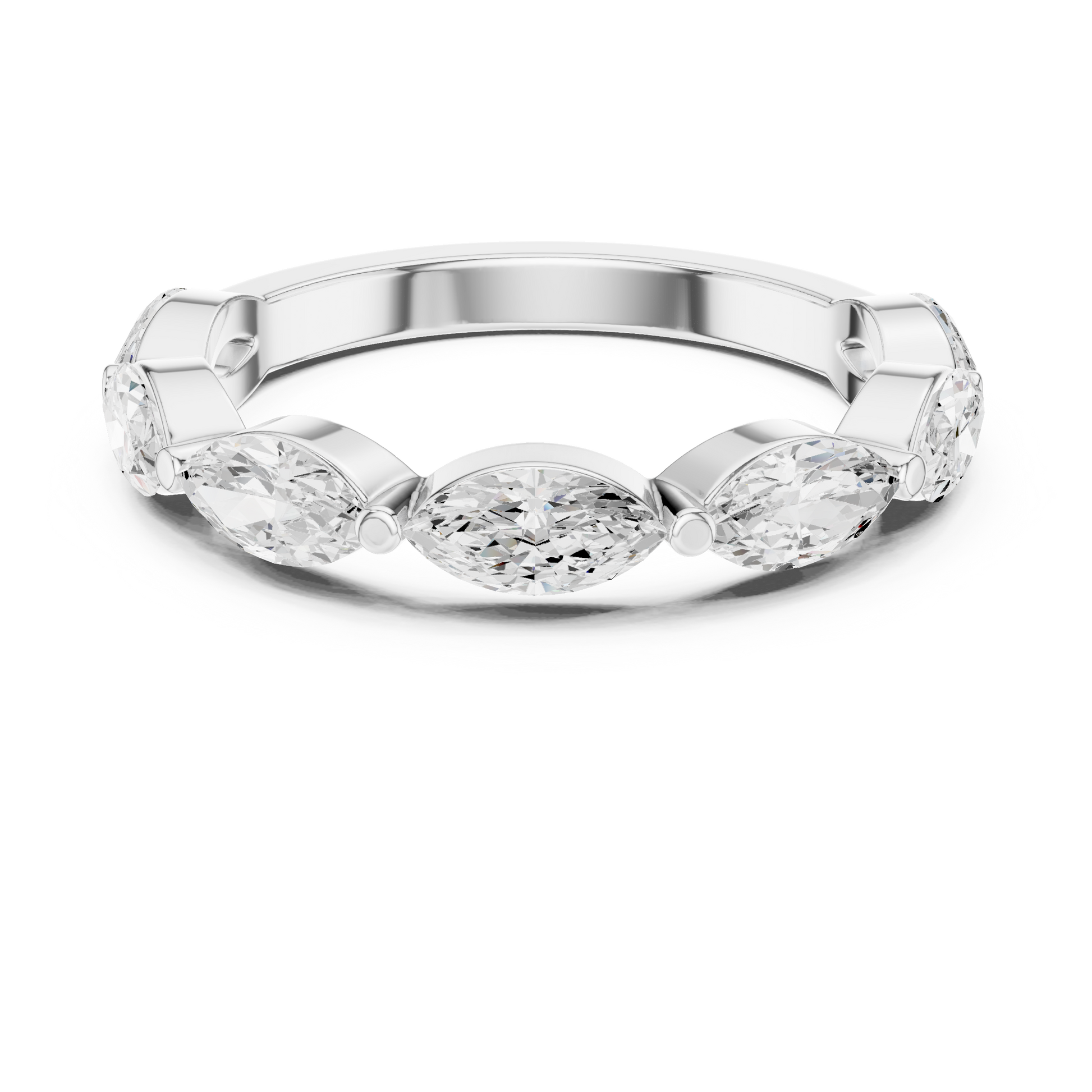 Mixed Shape Lab Grown Diamond Side Stone Ring