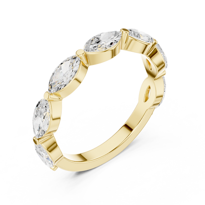Mixed Shape Lab Grown Diamond Side Stone Ring