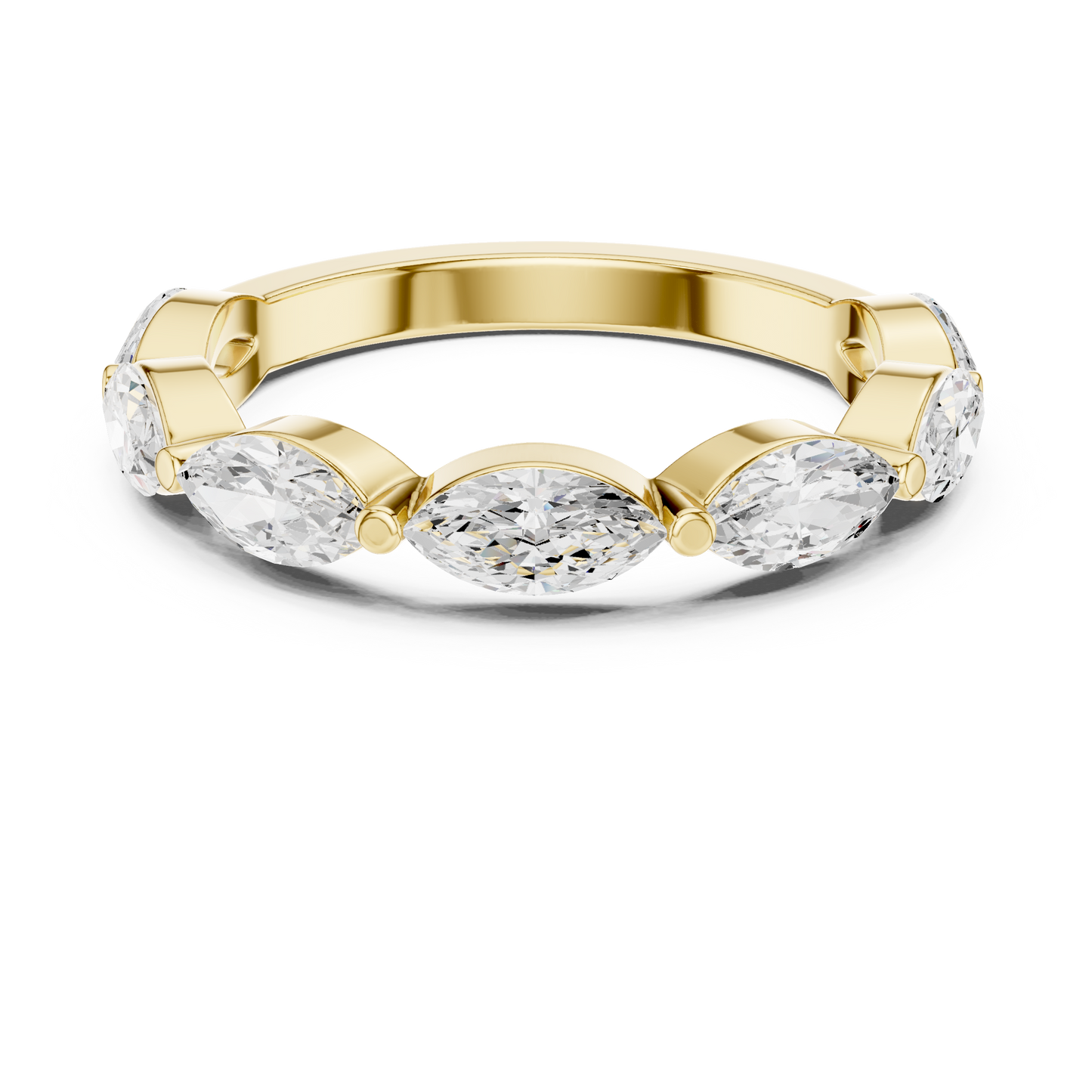 Mixed Shape Lab Grown Diamond Side Stone Ring