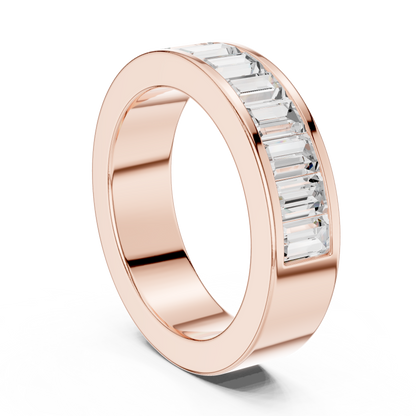 Mixed Shape Lab Grown Diamond Channel Ring