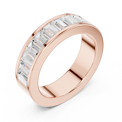 Mixed Shape Lab Grown Diamond Channel Ring