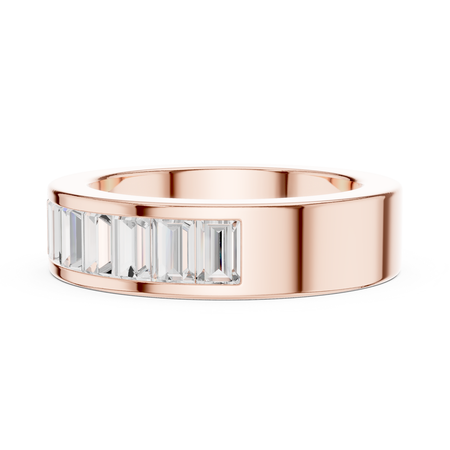 Mixed Shape Lab Grown Diamond Channel Ring