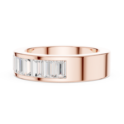 Mixed Shape Lab Grown Diamond Channel Ring