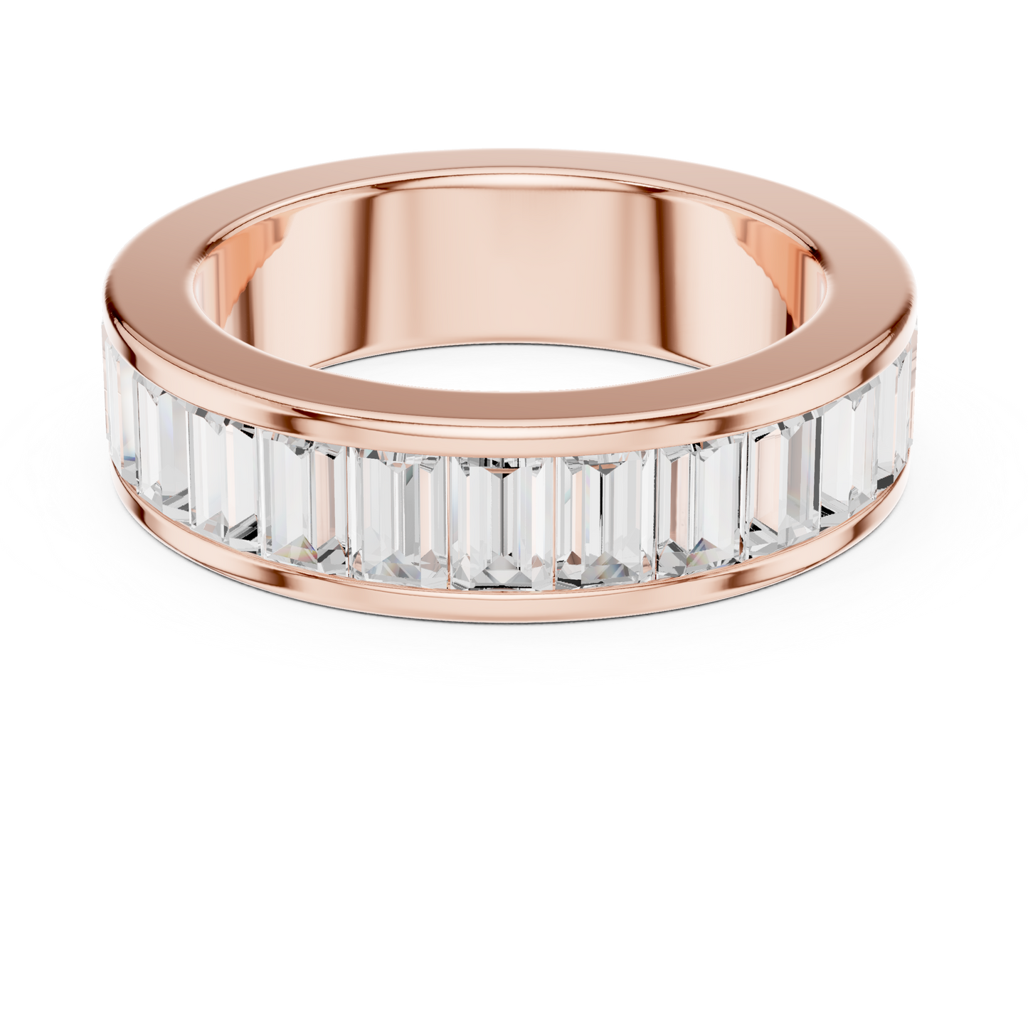 Mixed Shape Lab Grown Diamond Channel Ring