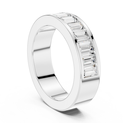 Mixed Shape Lab Grown Diamond Channel Ring