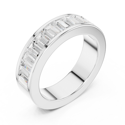 Mixed Shape Lab Grown Diamond Channel Ring