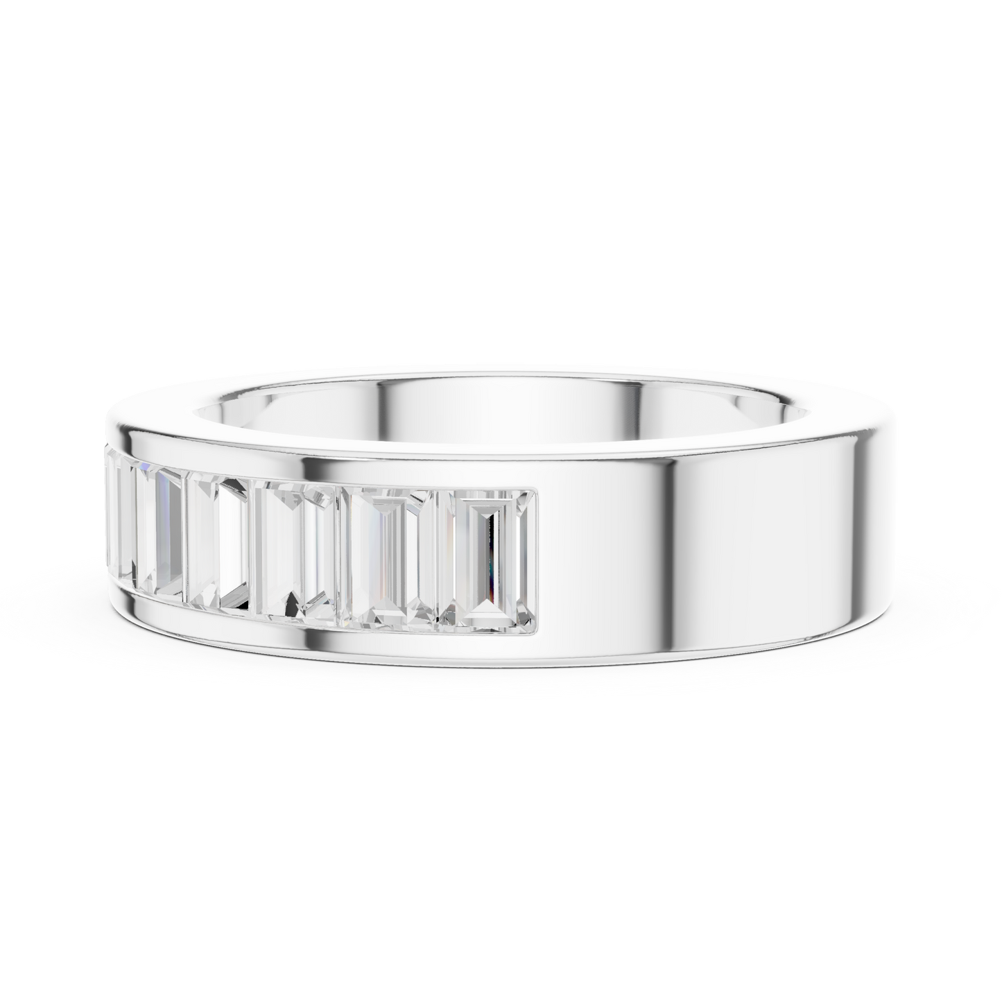 Mixed Shape Lab Grown Diamond Channel Ring