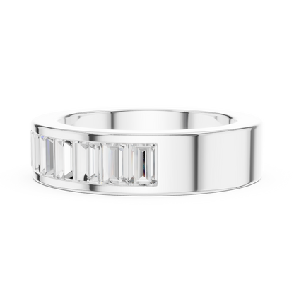 Mixed Shape Lab Grown Diamond Channel Ring