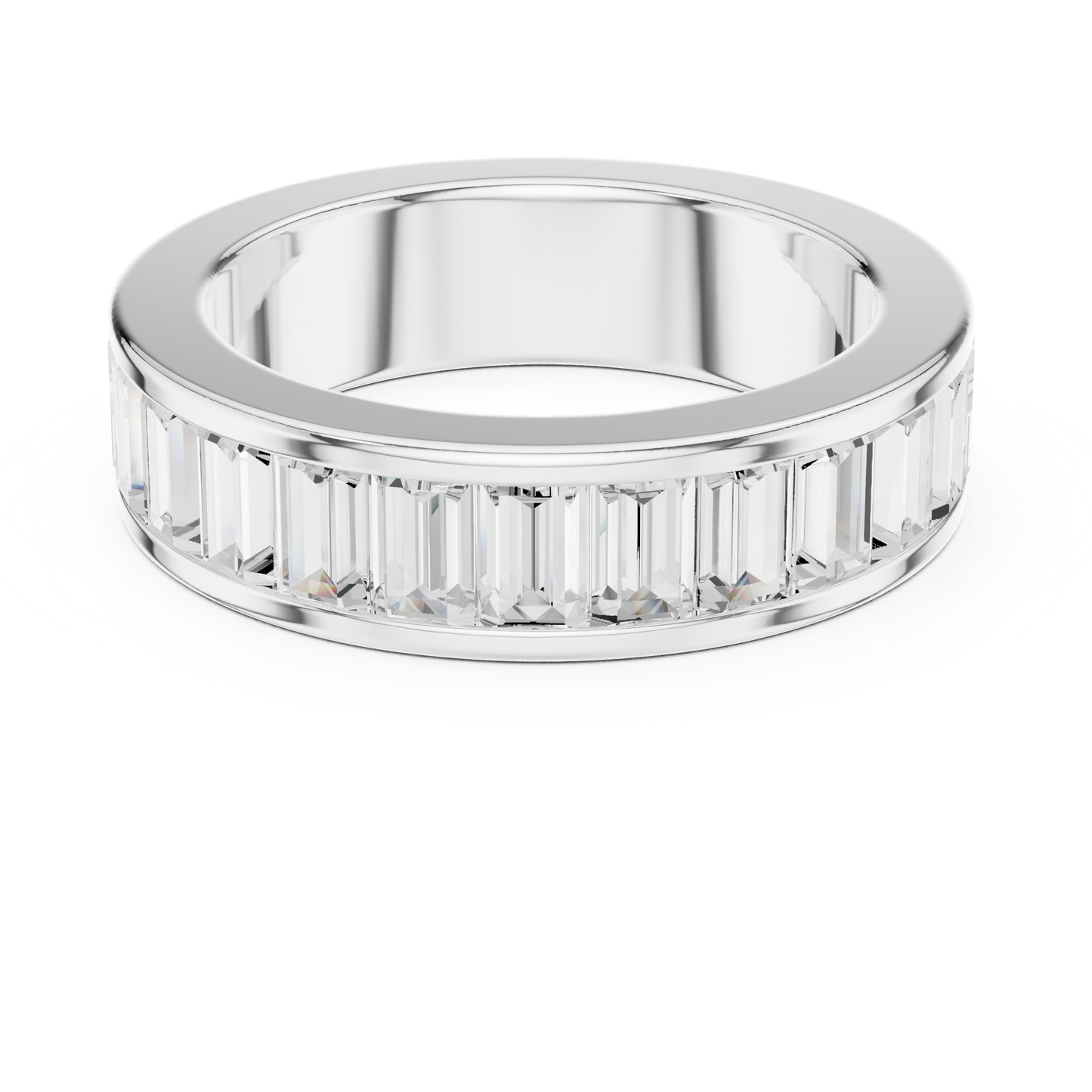 Mixed Shape Lab Grown Diamond Channel Ring