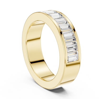 Mixed Shape Lab Grown Diamond Channel Ring