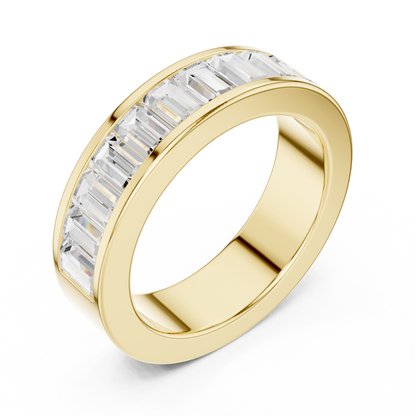 Mixed Shape Lab Grown Diamond Channel Ring