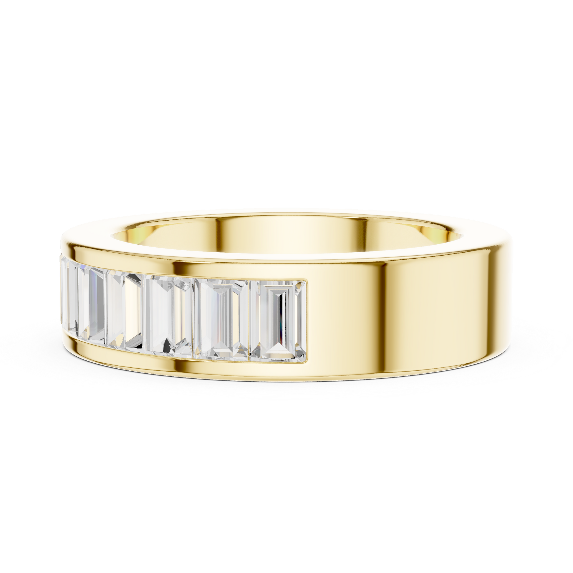 Mixed Shape Lab Grown Diamond Channel Ring